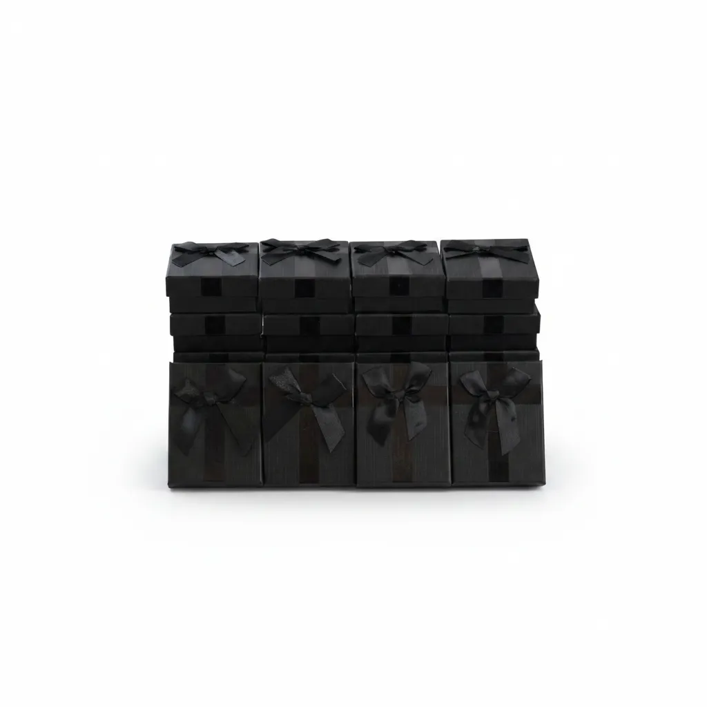 Paquete de 12 unidades de Caja de joyería 7x9x3 cm