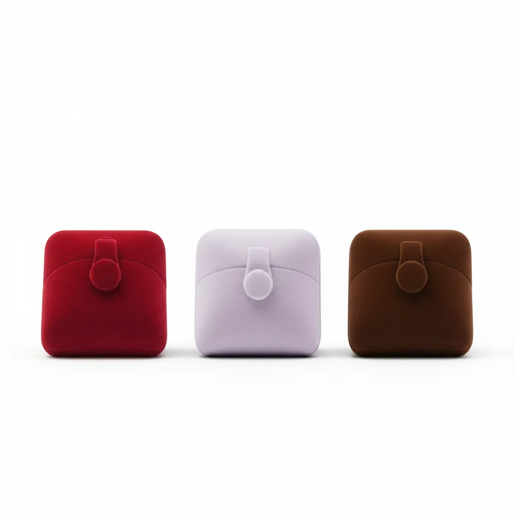 Paquete de 6 cajas de joyería de 6,8×6,3×6 cm, del mismo modelo. Diseñadas para dijes, cadenas, pulseras y tobilleras, con interior que ayuda a mantener las piezas organizadas y protegidas. Su estructura ofrece una presentación uniforme y funcional, adecuada para uso comercial, almacenamiento y entrega.