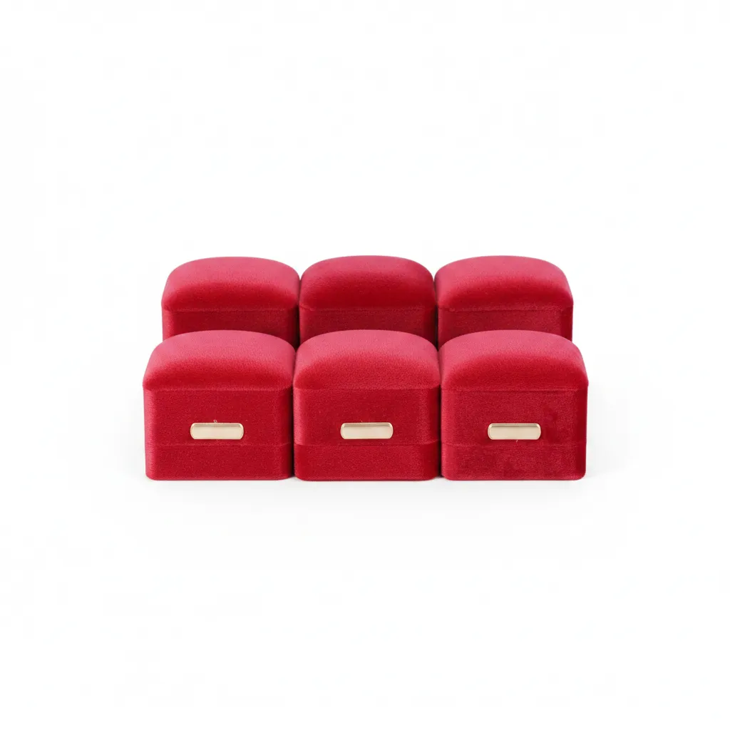 Paquete de 6 unidades de Caja de joyería 6,8×6,7×5,5 cm