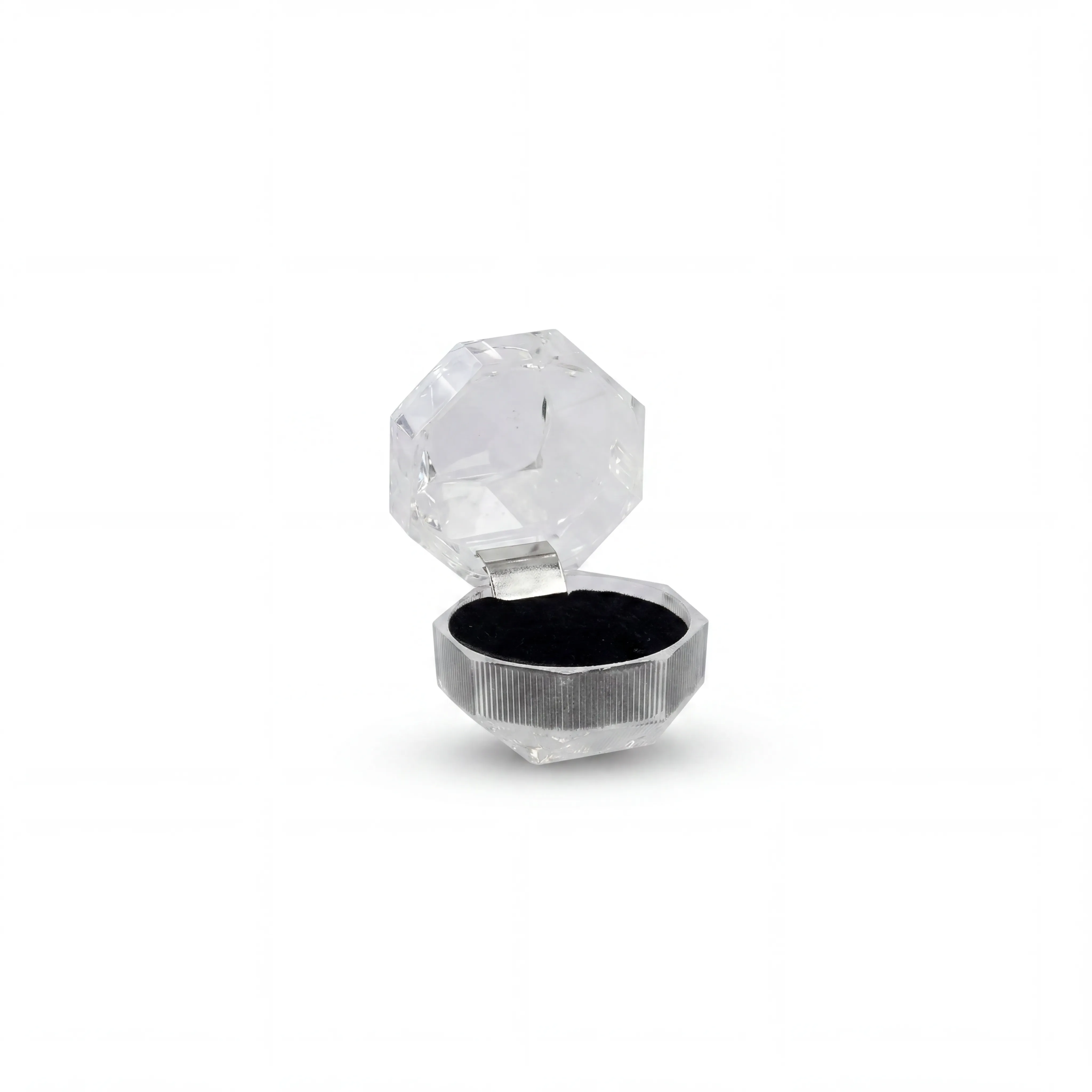 Empaque decorativo de 8 × 8 × 3,2 cm, inspirado en la forma de una gema. Su diseño llamativo y elegante lo convierte en una opción ideal para presentaciones especiales.